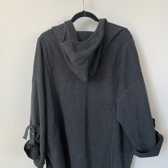 Wrap London Gray Organic Cotton Open Cardigan Size 12 - Picture 3 of 10